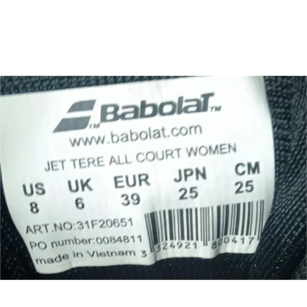 Babolat Women's Jet Tere All Court Tennis Shoes Sz 8 Pink & Black